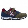 Deportivo Casual Velcro Cordon Elástico Niño Kaki. J'hayber