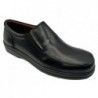 Zapato Hombre Cómodo Elásticos Piel Negro. Moya