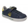 Sneakers Casual Niño Cordon Elástico Marino-Amarillo. UNITED COLOURS OF BENETTON,