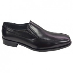 Zapato Todo Piel Negro Ancho Especial 10 . Almansa
