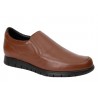 Maxi Confort. Zapato Caballero Piel Cuero Con Elásticos