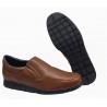 Maxi Confort. Zapato Caballero Piel Cuero Con Elásticos