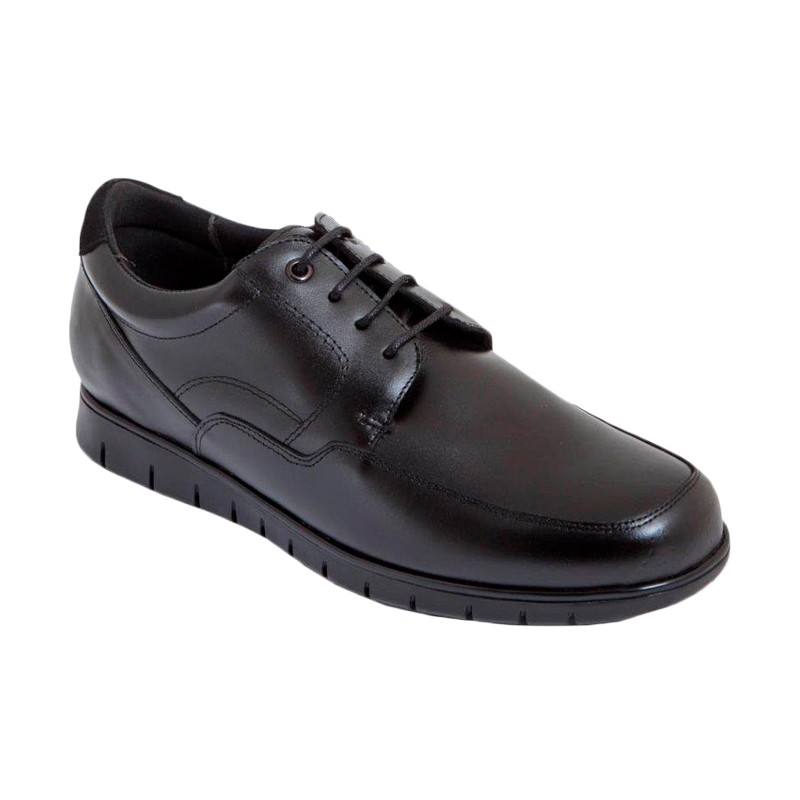Maxi Confort. Zapato Caballero Piel Negro Cordón