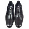 Zapato Todo Piel Negro Ancho Especial 10 . Almansa
