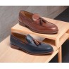 JR Almansa Zapato caballero todo piel con borlas