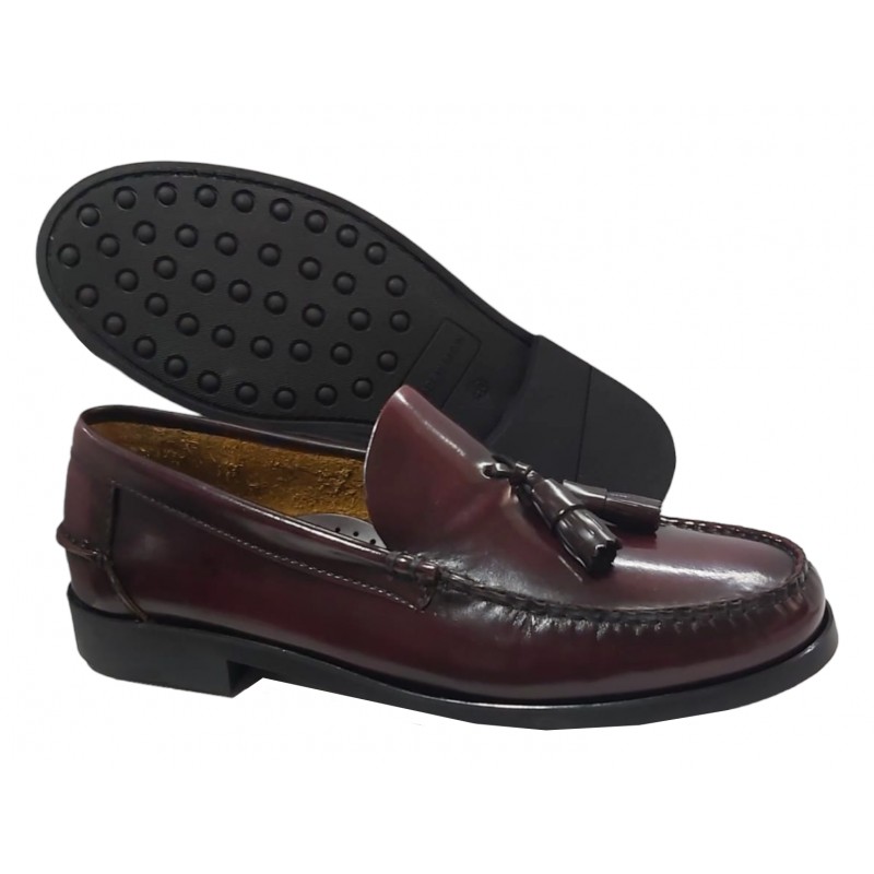 copy of Zapato Castellano Suela De Goma Hombre Piel Florentic Burdeos.