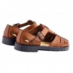 Sandalia Piel Hombre Cuero. Raian