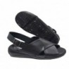 Duendy Sandalia Cómoda Hombre Piel Negra