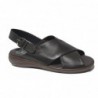 Duendy Sandalia Cómoda Hombre Piel Marrón