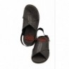 Sandalia Cómoda Hombre Piel Marrón. Duendy