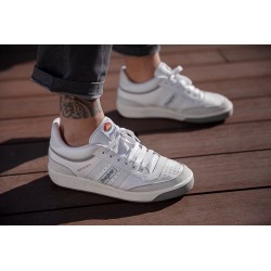 Zapatillas J'hayber Hombre New Olimpo Deportivo Cómodo Piel Blanco-Gris .