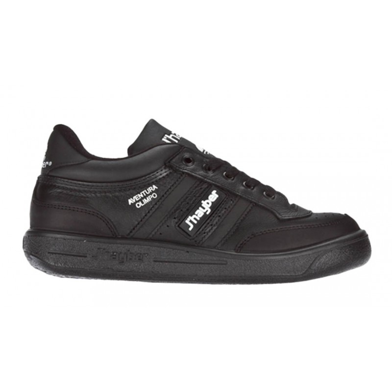 Zapatillas J'hayber Olimpo Deportivo Cómodo Hombre en Piel Negro.