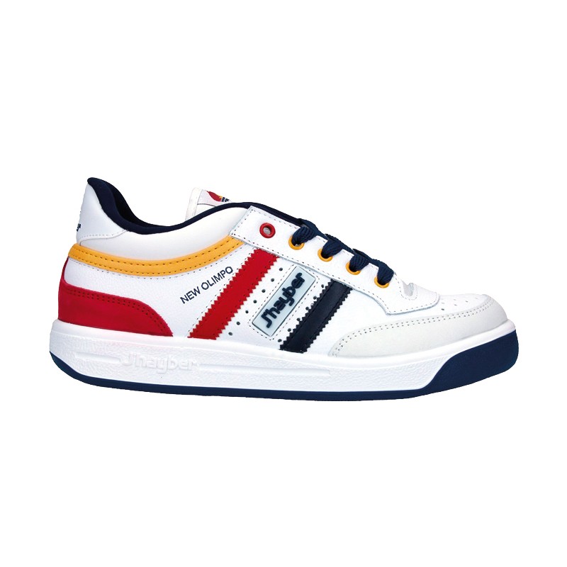 copy of Zapatillas J'hayber Hombre New Olimpo Deportivo Cómodo Piel Blanco-Gris .
