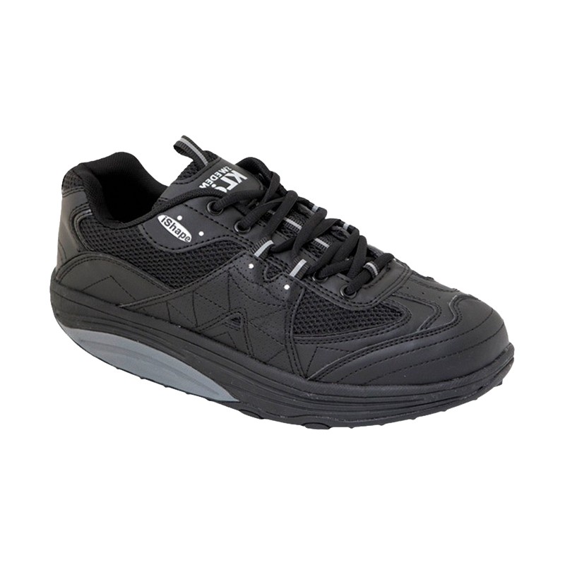 Zapatilla Deportiva Balancín Hombre Piso Curvado Negro . Sweden Kle