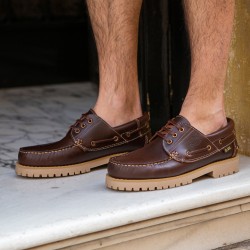 Urban Jungles Náutico Estilo Timberland Piel Rojizo