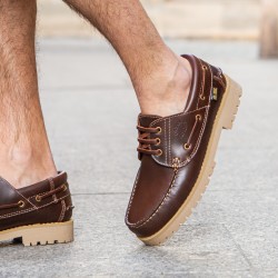 Urban Jungles Náutico Estilo Timberland Piel Rojizo
