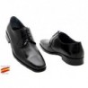 Zapato Todo Piel Negro Ancho Especial 10 . Almansa