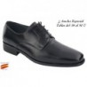 Zapato Todo Piel Negro Ancho Especial 10 . Almansa