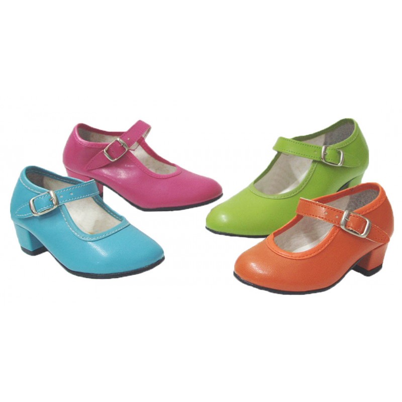 Zapato de Flamenca Varios Colores.Pasos de Baile