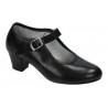 Pasos de Baile, Zapato Negro Tacón Flamenca, Carnaval etc..