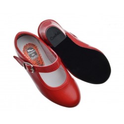 Pasos de Baile, Zapato Rojo Tacón Flamenca, Carnaval etc..