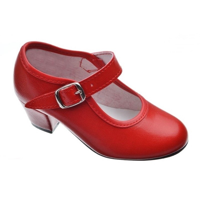 Pasos de Baile, Zapato Rojo Tacón Flamenca, Carnaval etc..