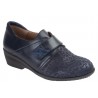 Fiorella Zapato Piel-Licra Mujer Confortable Con Plantilla Extraible