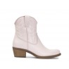 copy of Bota Mujer Cowboy Media Caña Piel Cuero Con Cremallera En Lateral.
