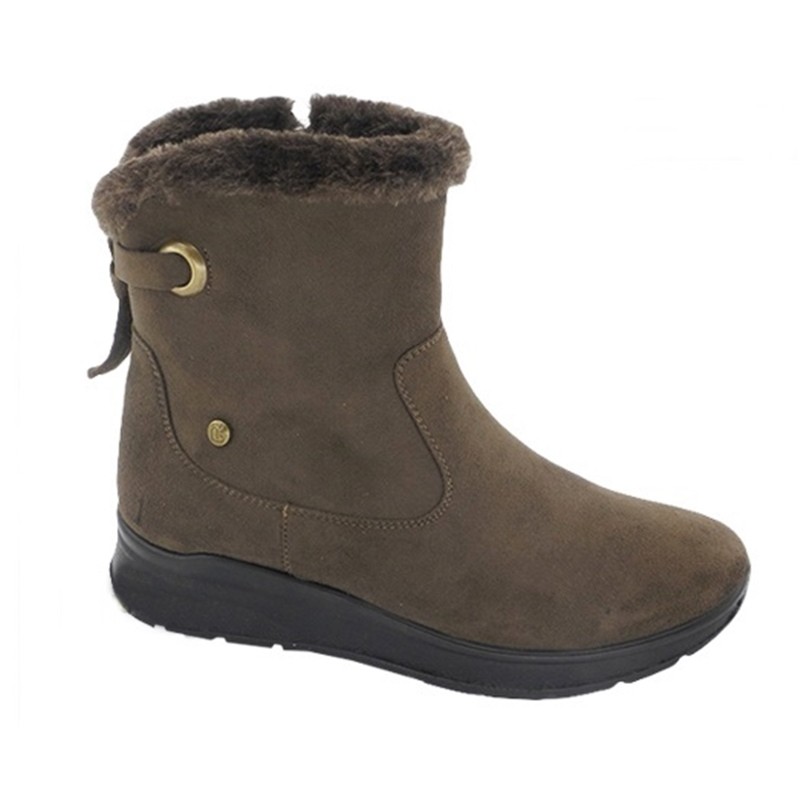 Amarpies Bota Pelo Confort Mujer Taupe