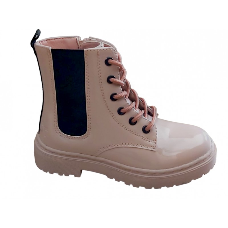 Crecendo Bota Casual Estilo Motera Para Niña