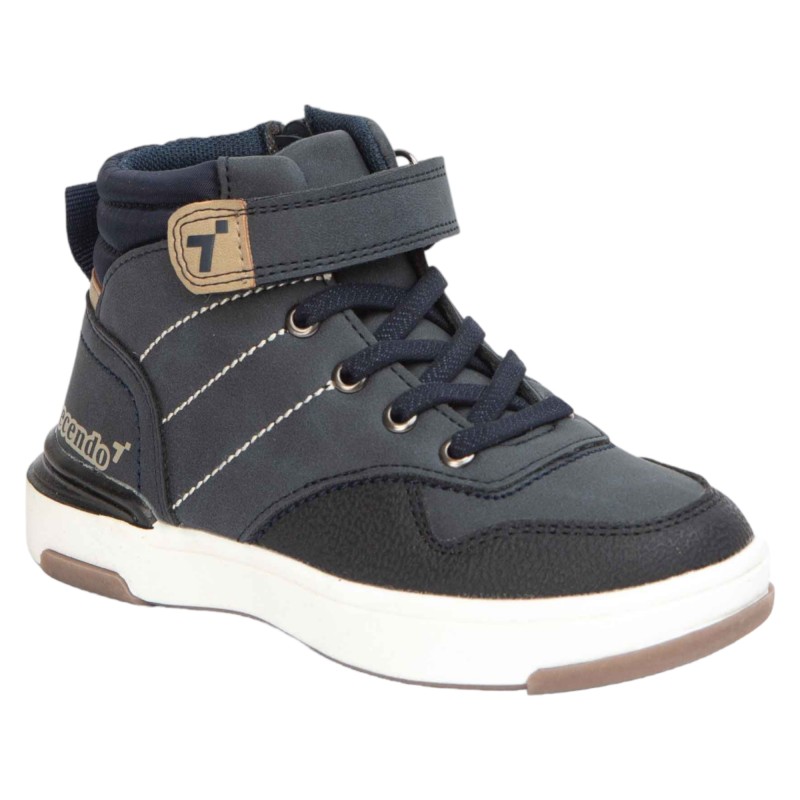 CRECENDO. Bota Sport Casual Niño Marino