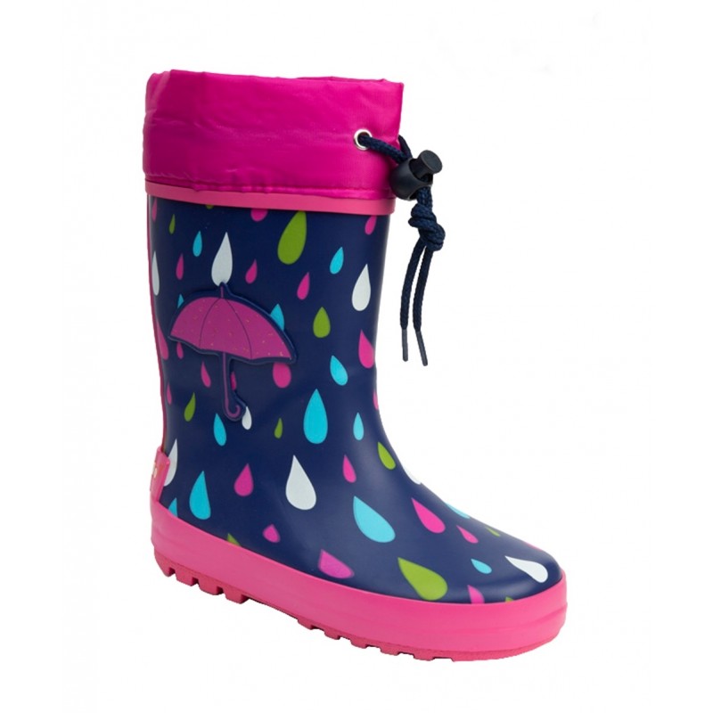 copy of Botas Agua Niña Gato-Corazones Gris-Rosa. Crecendo