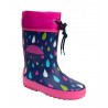 CRECENDO. Bota Agua Diseño Lluvia y Paraguas