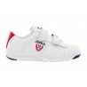 Joma Play Jr Deportivo Colegial Blanco Rojo Con Velcros