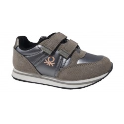 United Colours of Benetton Deportivo Casual Gris-Rosa