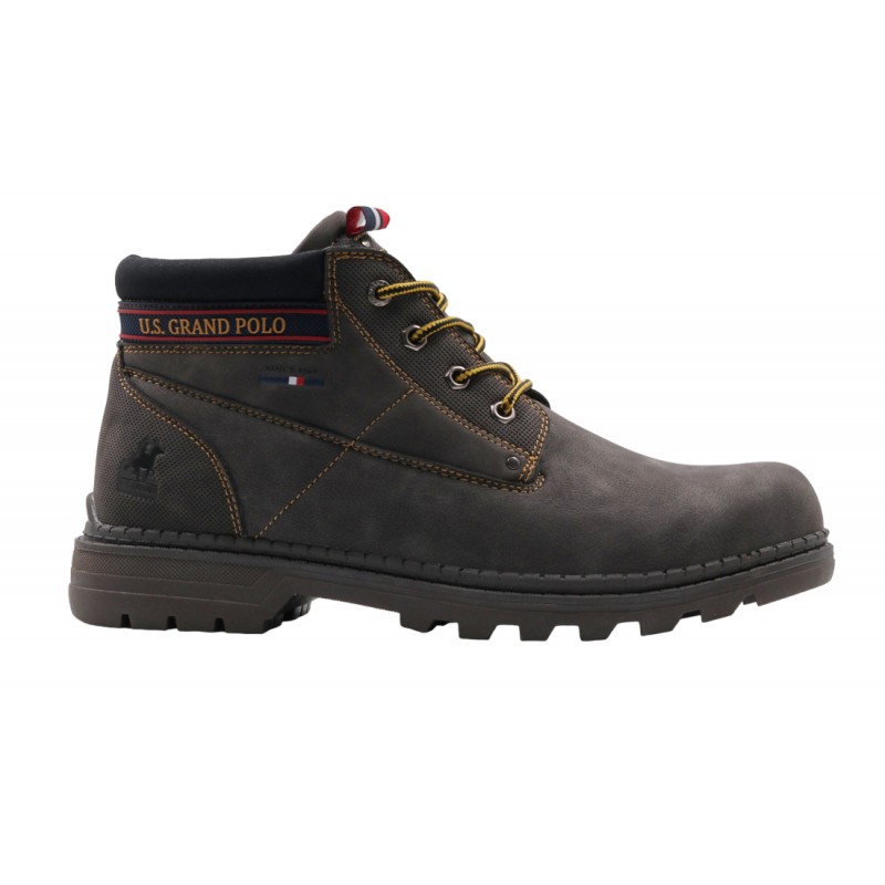 U.S. Grand Polo Botin Moda Sport Hombre Marrón