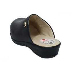 D'Chus Zueco Anatómico Confortable Mujer Piel Azul