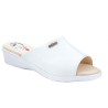 D'Chus Zueco Anatómico Confortable Mujer Piel Blanco