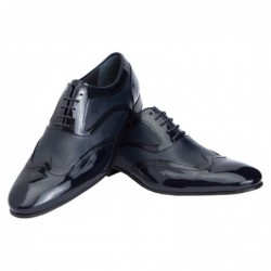 Fenatti Zapato Almansa Novio Piel Charol Azul Marino.