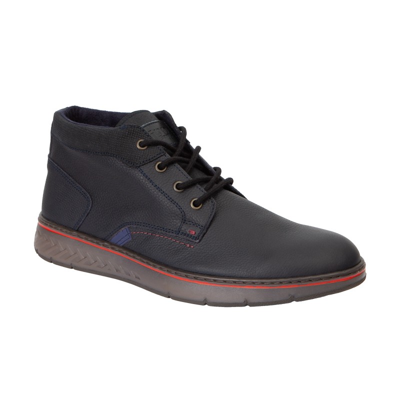 Dj Santa Botin Sport Moda Hombre Piel Azul