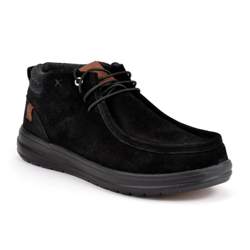 Yumas Newton Botín Casual Joven Piel Negro
