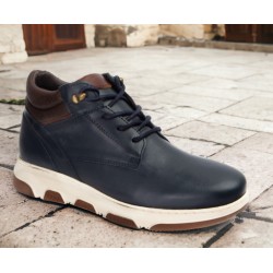 Bota Baja Cómoda Hombre Piel Marino.