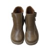 Botin Moda Joven Mujer Piel Taupe