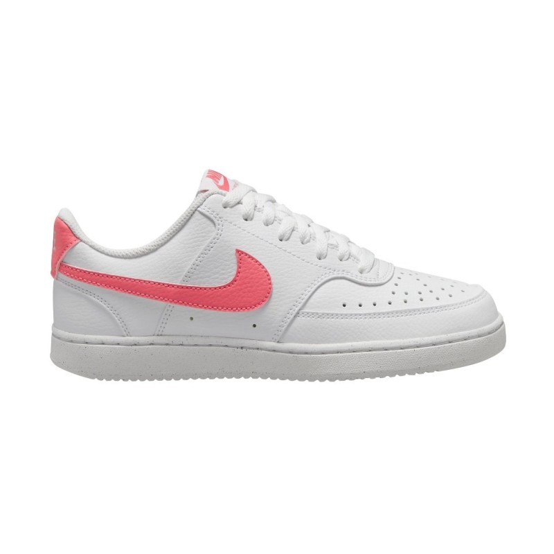 Nike Court Vision Lo Zapatilla Deportiva Blanco-Fuxia