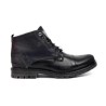 Dj Santa Bota Joven Moda Hombre En Piel Negro
