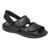 Duendy Sandalia Piel Confort Hombre Con Velcros.