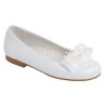 Zapato Comunión-Ceremónia de Niña Piel Blanco.