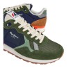 Zapatilla Pepe Jeans Brit Mix Casual Hombre Kaki