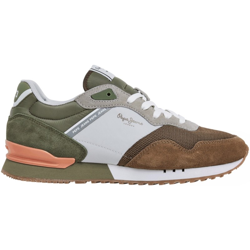 copy of Zapatilla Pepe Jeans Brit Mix Casual Hombre Kaki