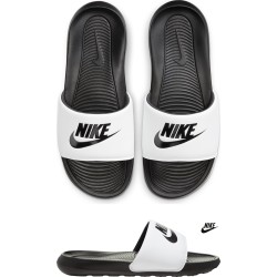 Nike Victori One Chancla Blanco Negro Hombre